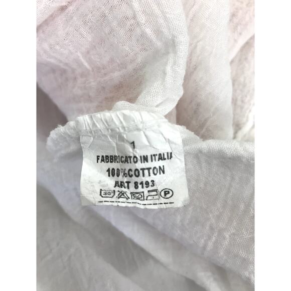 MODA LUCIDO Italian Crochet Lace Dress M Overlay Cottage Fairy Boho Preppy NWT - Picture 12 of 12